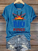 🔥Buy 3 Get 15% Off🔥Women's  NO KINGS Print T-Shirt