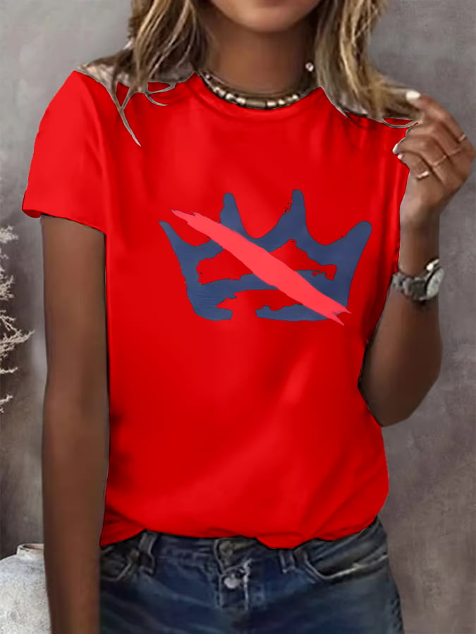 🔥Buy 3 Get 15% Off🔥Women's  America has no kings Printed Casual T-Shirt