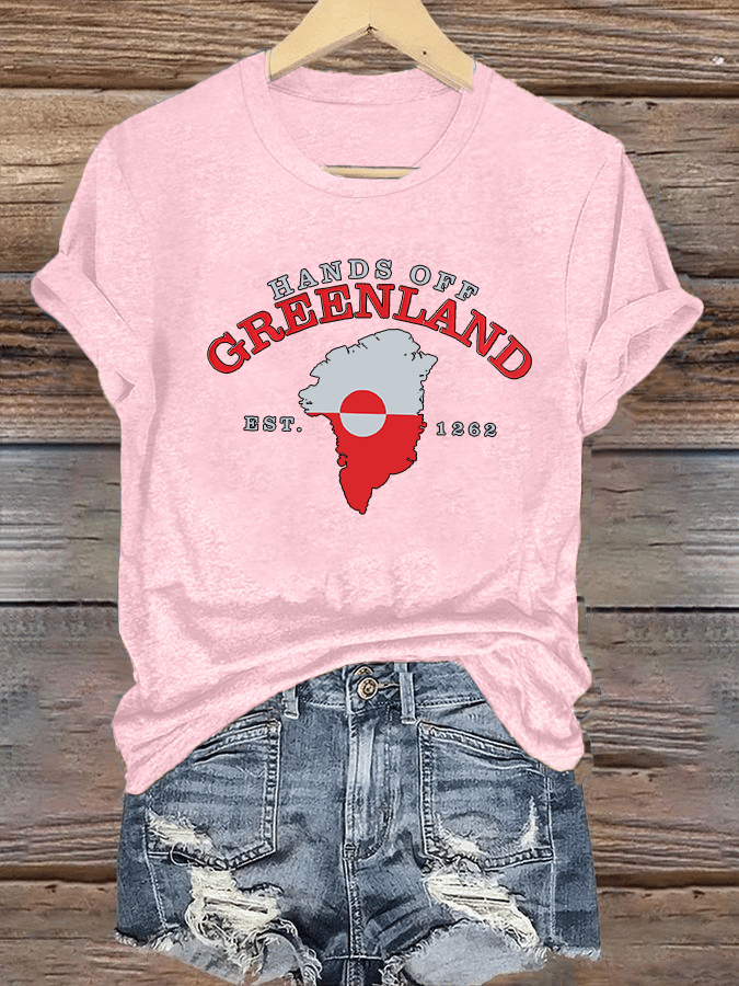 Women's HANDS OFF GREENLAND Print T-Shirt