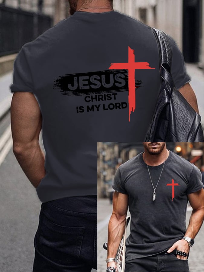 Men'S Casual Faith Short-Sleeved T-Shirt