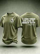Men's Vintage Signature Graphic Memorial Print T-Shirt
