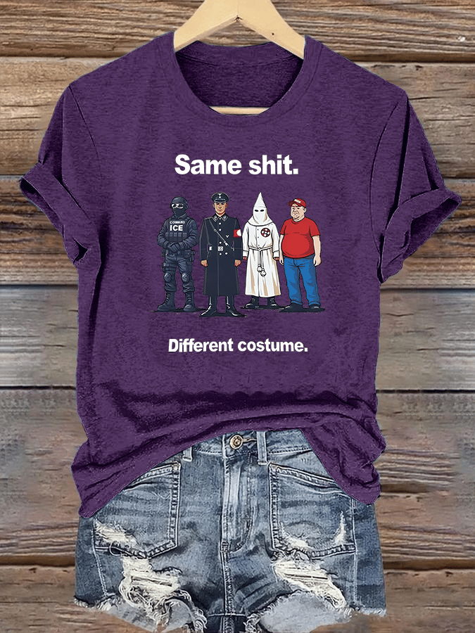 Women's  Different costume Print T-Shirt