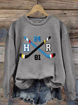 Women's Hockey Romance Print Casual Sweatshirt