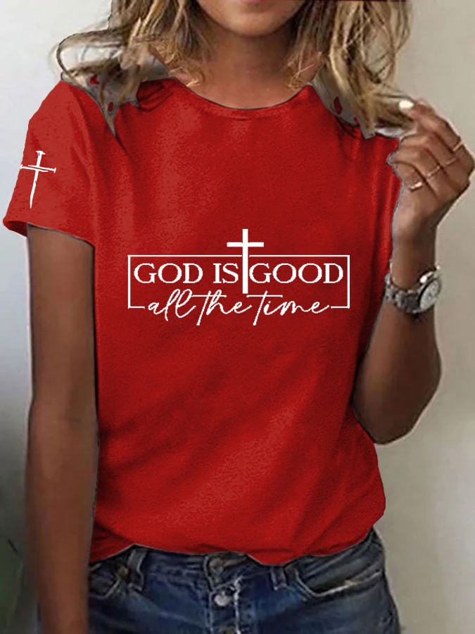 🔥Hot Sale Picks 🔥Women's Jesus Printed Short Sleeve T-Shirt