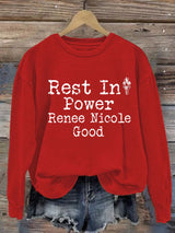 Women's Justice For Her Print Casual Sweatshirt