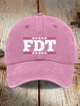 Unisex Fdt Printed Washed Cotton Hat