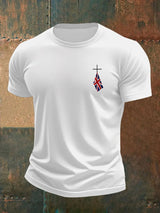 Men's Union Jack Print Crew Neck T-Shirt