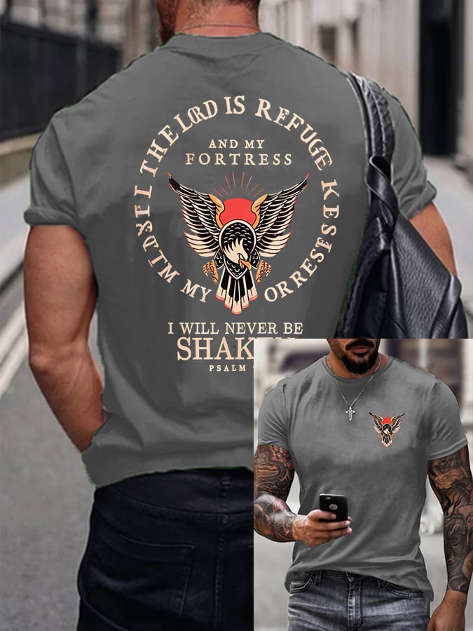 Men's Psalm 91 Printed Casual T-Shirt