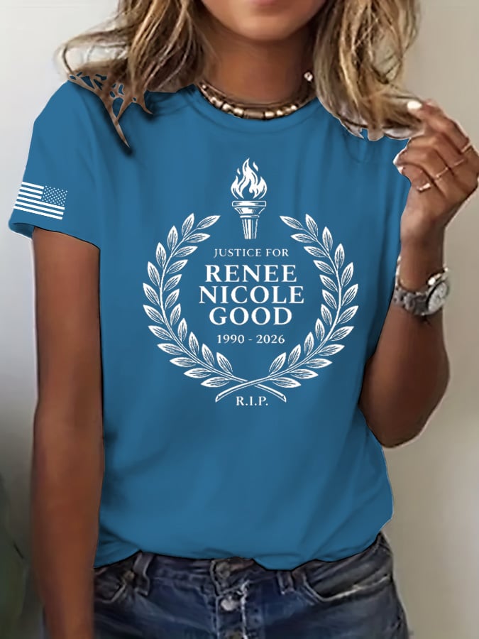 Women's trendy graphic print casual T-shirt