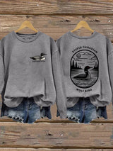 Women's Hockey Romance Print Casual Sweatshirt