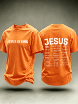 Men's JESUS IS KING Printed T-Shirt