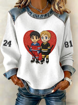 Women'S Fashionable Printed Casual Sweatshirt