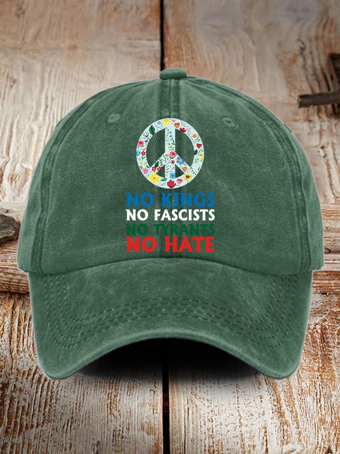 🔥Buy 3 Get 15% Off🔥No Kings No Fascists  Print Baseball Cap