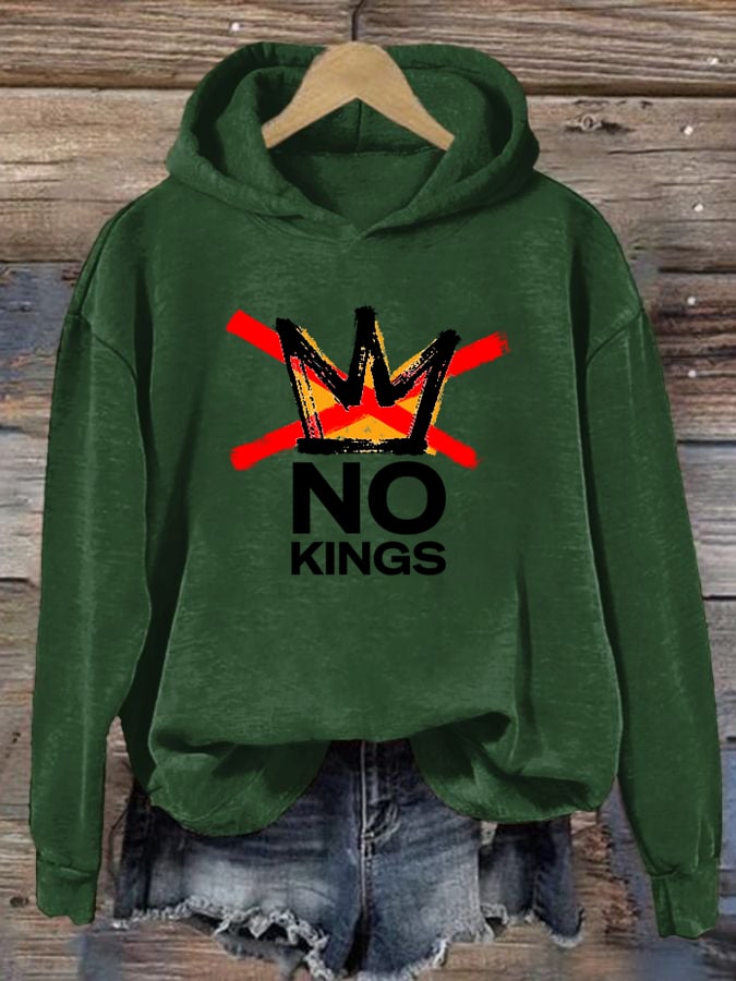 🔥Buy 3 Get 15% Off🔥Women's  America has No Kings Printed Casual Hoodies