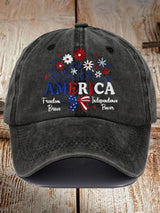 Unisex America Freedom Brave Independence Print Baseball Cap