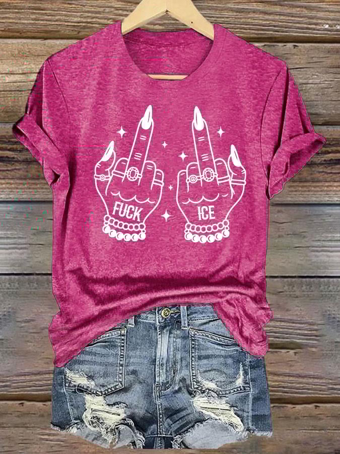 Women's  ICE  Print  T-Shirt