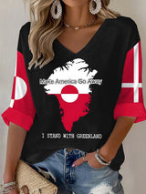 Women's Retro Greenland Print T-Shirt