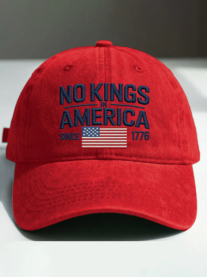 🔥Buy 3 Get 15% Off🔥Retro No Kings In America Since 1776 Print Baseball Cap