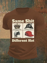 Men's Same Shit Different Hat FDT Print  T-Shirt