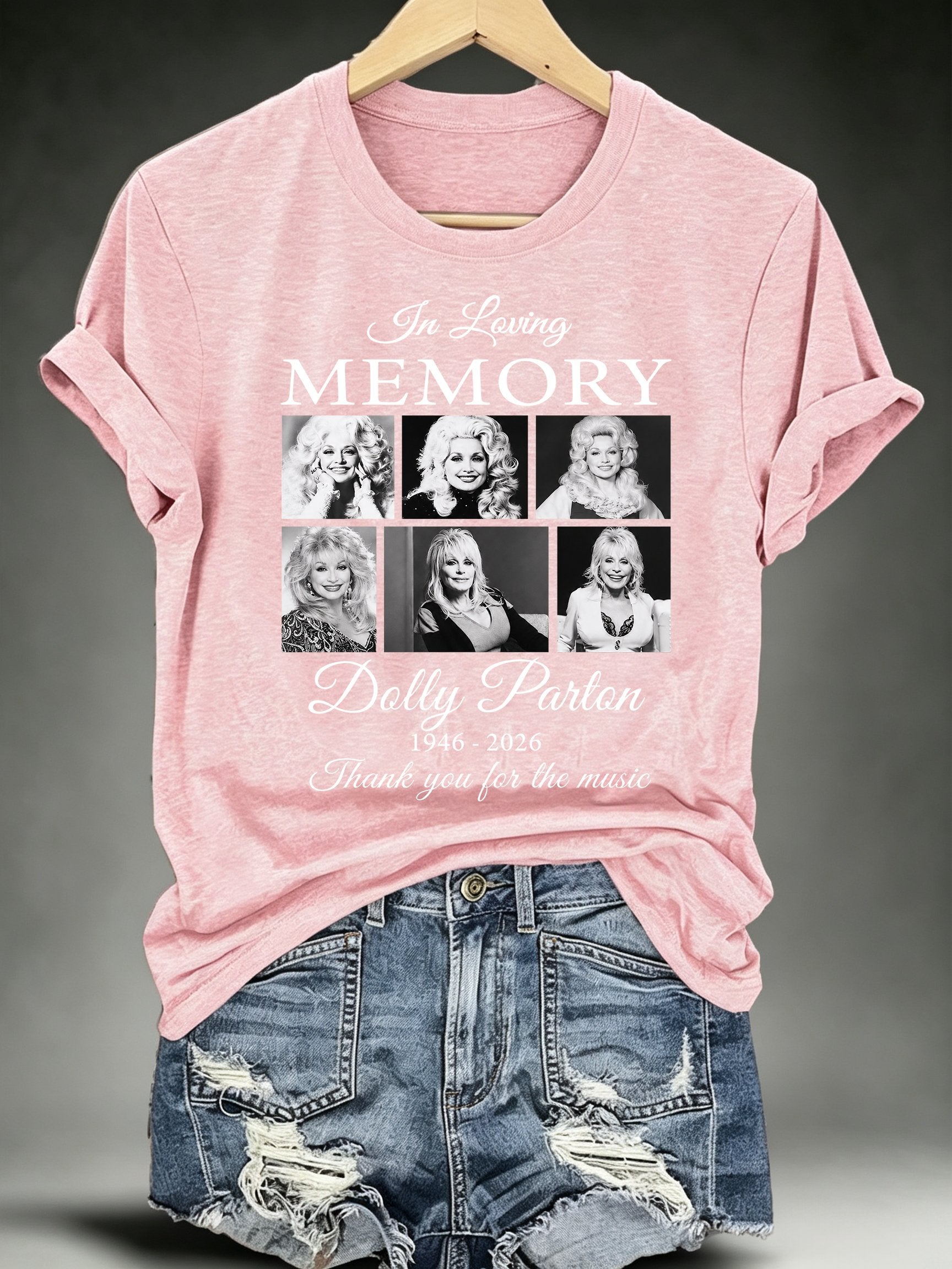 Women's Vintage Country Music Tribute Parton Tour T-Shirt
