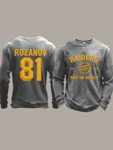 Men's Stupid Canadian wolf bird  Print Long-Sleeved T-Shirt