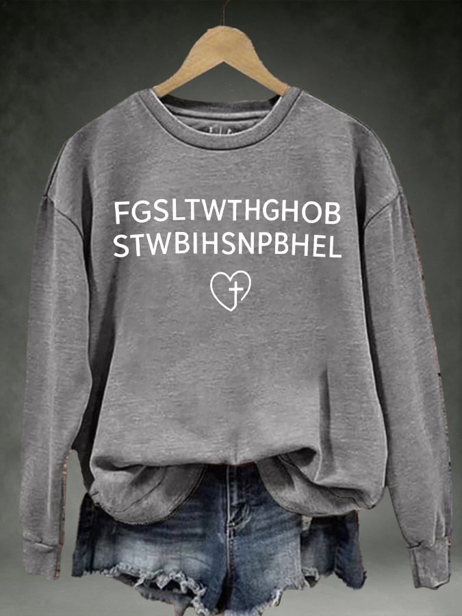 Women's FGSLTWTHGHOB STWBIHSNPBHELPrinted Crewneck Sweatshirt