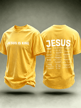 Men's JESUS IS KING Printed T-Shirt