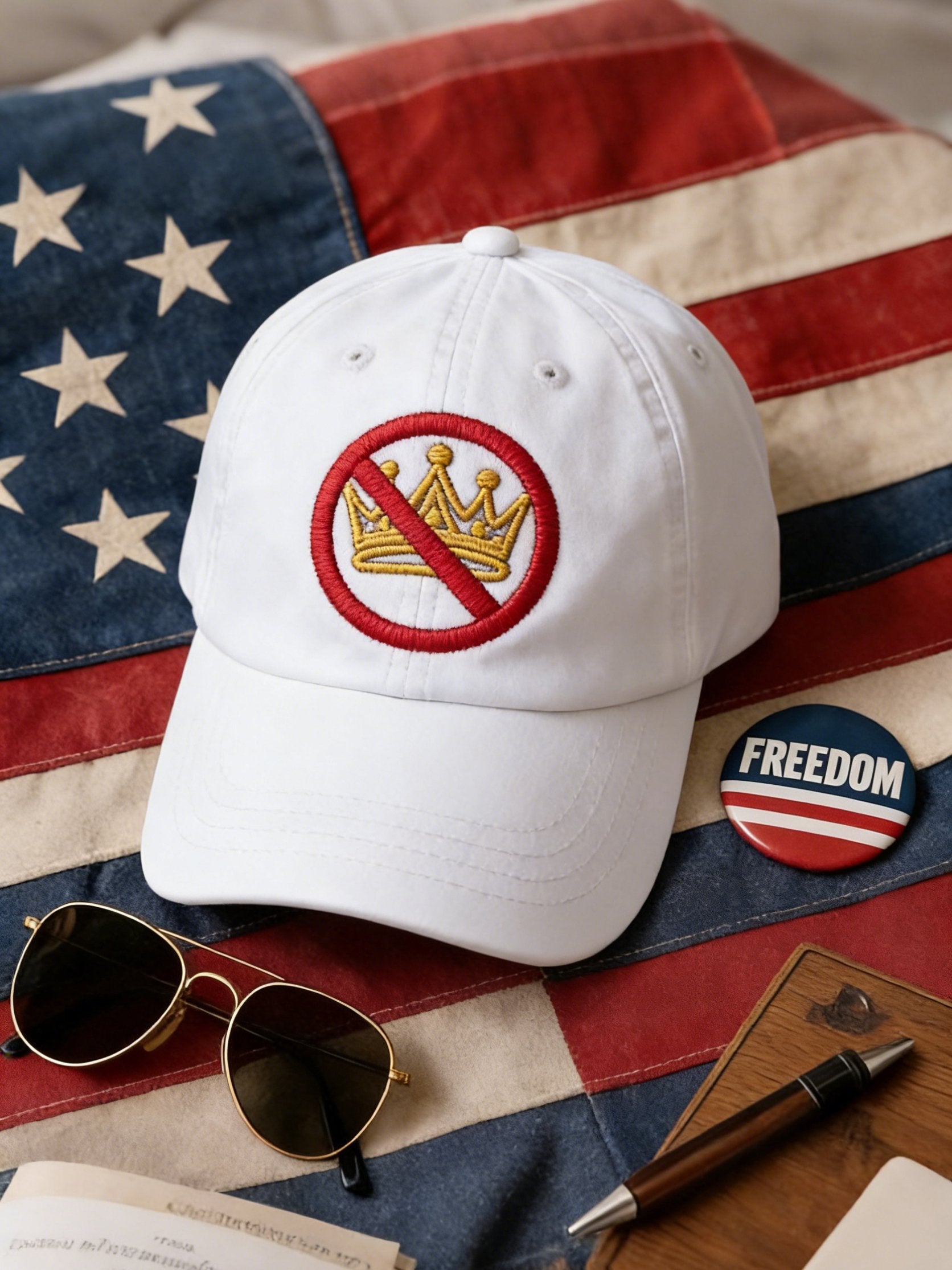 🔥Buy 3 Get 15% Off🔥Retro No Kings Print Baseball Cap