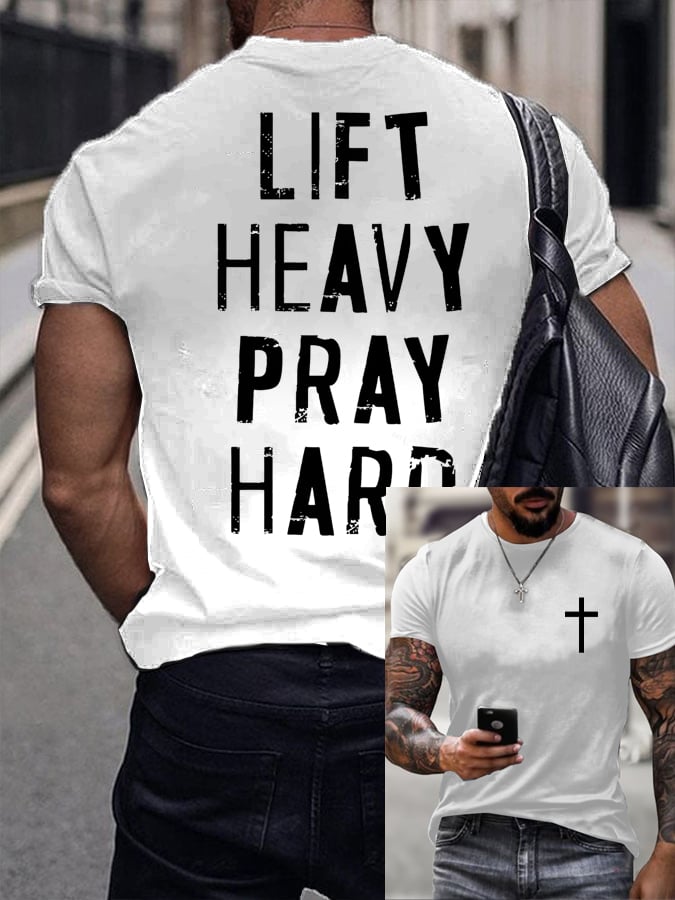 Men's Gym Faith Printed Shirt