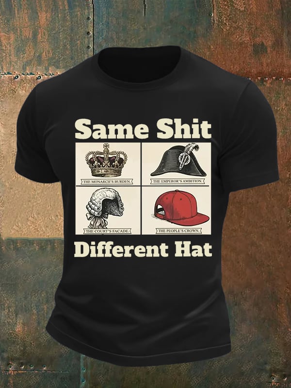 Men's Same Shit Different Hat FDT Print  T-Shirt