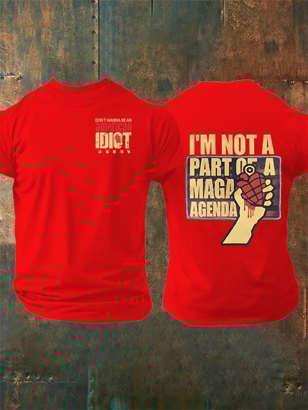 Men's  american idiot Print T-Shirt
