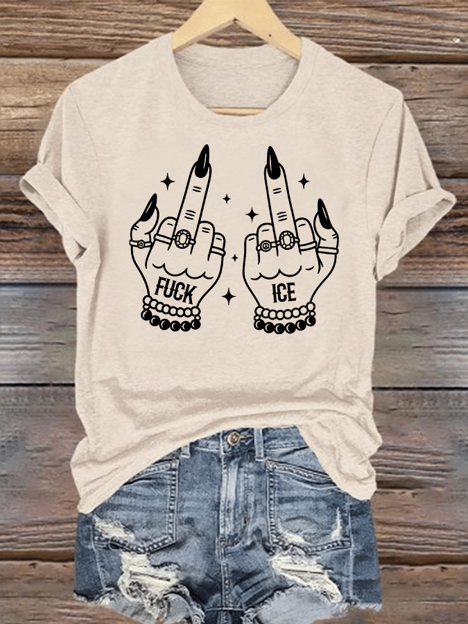 Women's  ICE  Print  T-Shirt