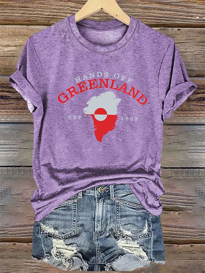 Women's HANDS OFF GREENLAND Print T-Shirt