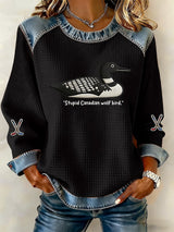 Women'S Fashionable Printed Casual Sweatshirt