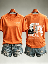Women's  Vintage Signature Graphic Memorial Print T-Shirt