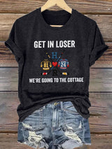 Women's Hockey Romance Print T-Shirt