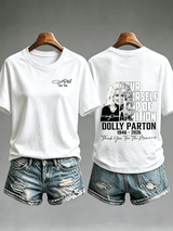Women's  Vintage Signature Graphic Memorial Print T-Shirt