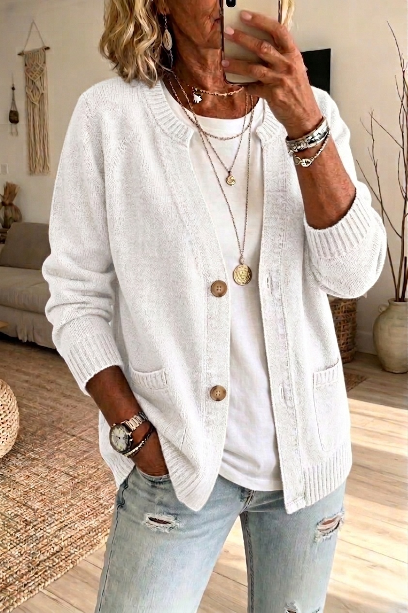New Arrival 🔥Women's V-Neck Button Knit Cardigan