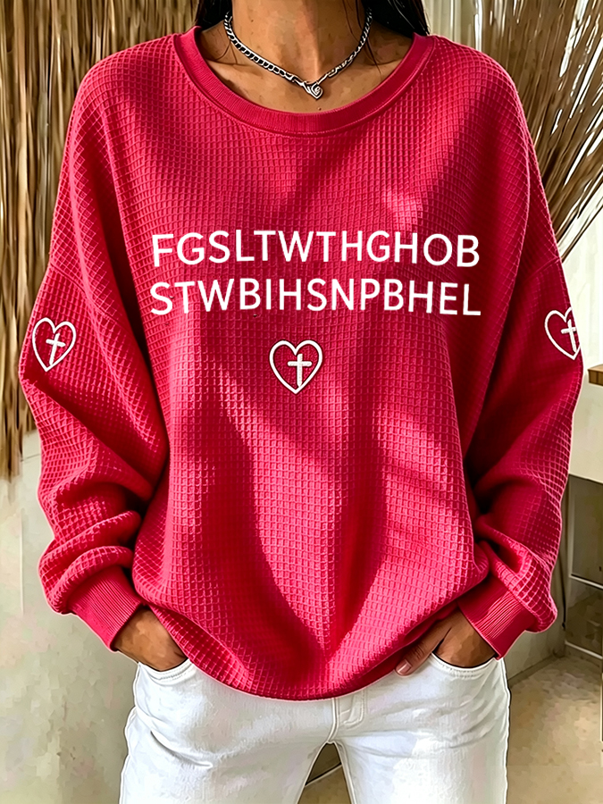 Women's  FGSLTWTHGHOB STWBIHSNPBHEL Faith Print Top