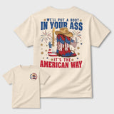 Patriotic Cowboy Boots Guitar Fireworks T-Shirt