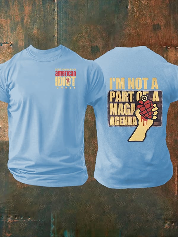 Men's  american idiot Print T-Shirt