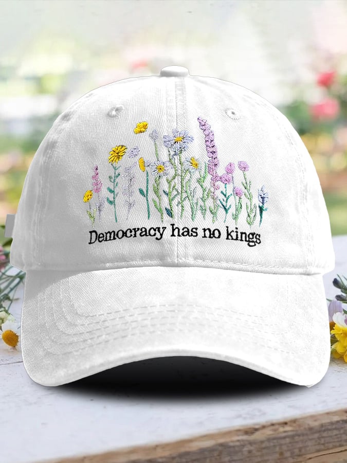 🔥Buy 3 Get 15% Off🔥Retro Democracy Has No Kings Print Baseball Cap