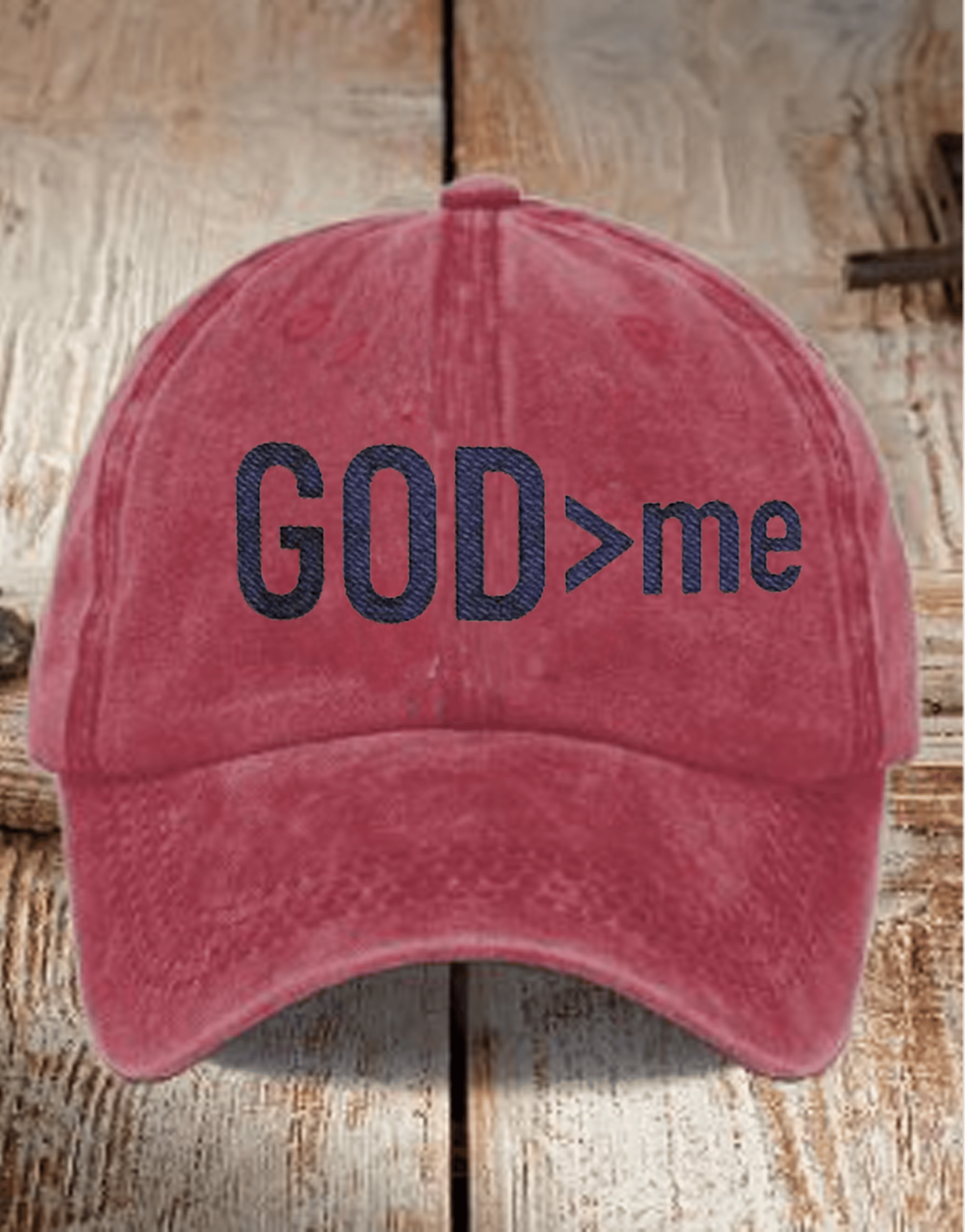 God > me Embroidery Flat Bill Cap