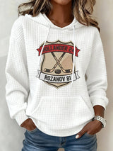 Women's Hockey Romance Print Casual Hoodie