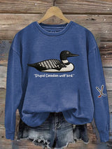 Women's Hockey Romance Print Casual Sweatshirt