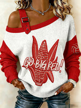 Women's Retro Volleyball Printed Sweatshirt