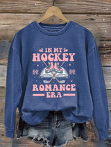 Women's Hockey Romance Print Casual Sweatshirt