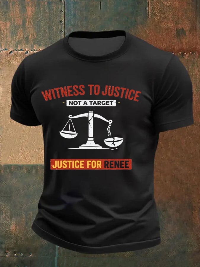 Men's Justice For Her Printed Casual T-shirt