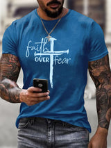 Men's Faith Over Fear Print T-Shirt