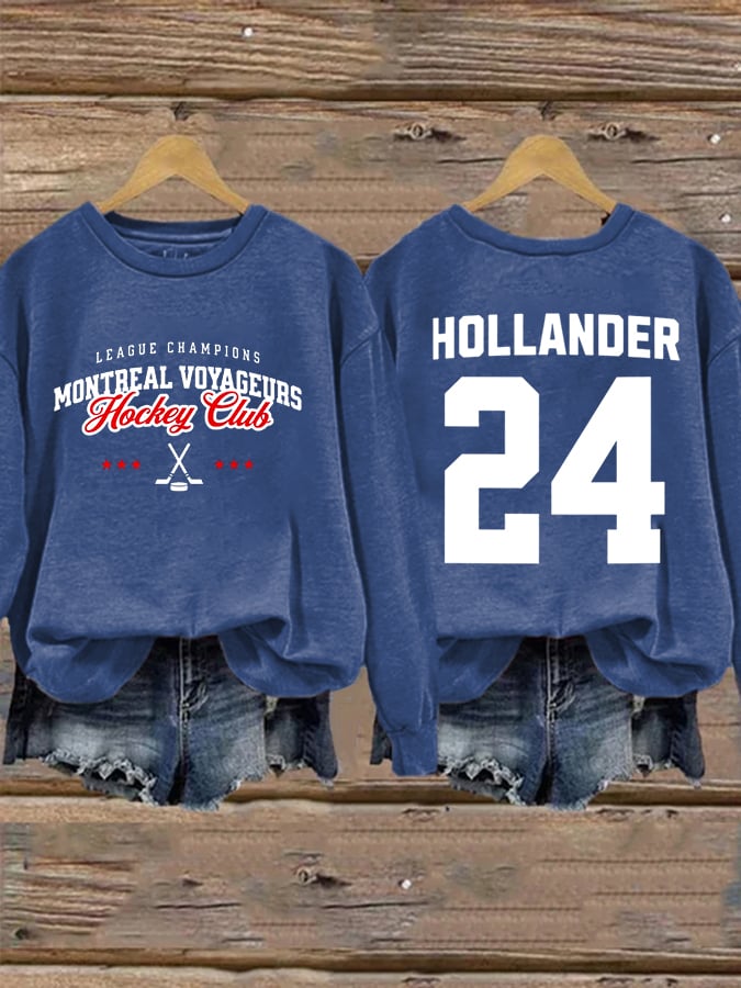 Women's Golden Boy and Ice Prince Hockey Sticks Sweatshirt